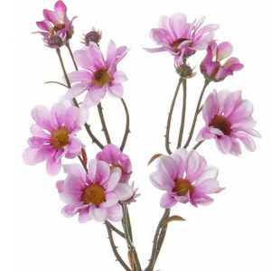 Licht roze kunstbloemen margriet 44 cm