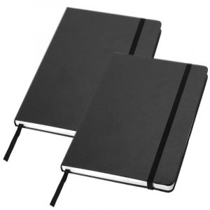 2x Zwarte luxe schriften A5 formaat