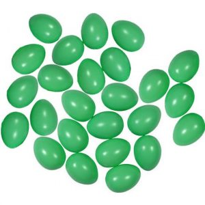 25x Groen eitje 4 cm om mee te knutselen