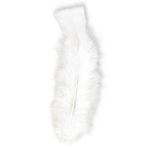 500x Witte veertjes decoratie materiaal