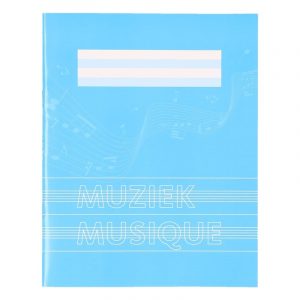 1x stuks A5 muziekschriften blauw