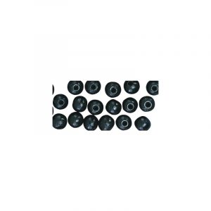 52x stuks zwarte houten hobbt kralen 10 mm