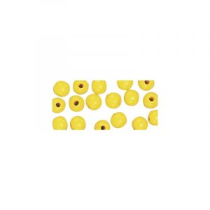 52x gele houten kralen 10 mm