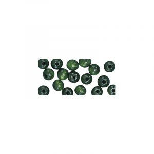 52x groene houten kralen 10 mm