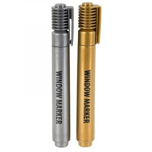 2x Raamstiften kerst zilver en goud