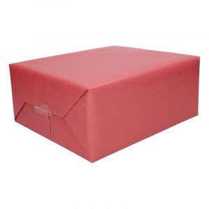 Donker rood cadeaupapier 5 meter