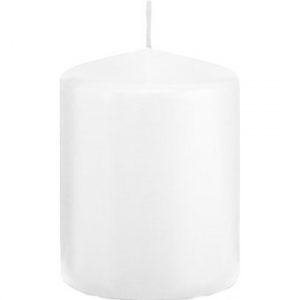 1x Witte woondecoratie kaarsen 6 x 8 cm 29 branduren