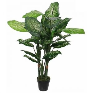 Groene Dieffenbachia kunstplant 120 cm in pot