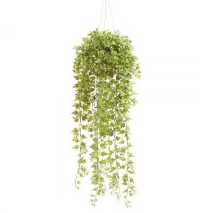 Groene Hedera/klimop kunstplant 50 cm in hangende pot