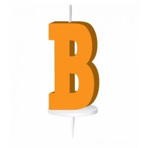 Letter kaarsen oranje B