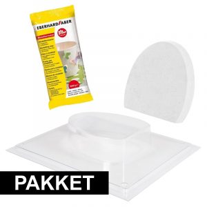 Paaseieren van gips maken pakket