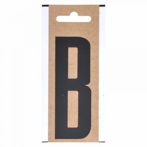 Huisvuil containersticker letter B 10 cm