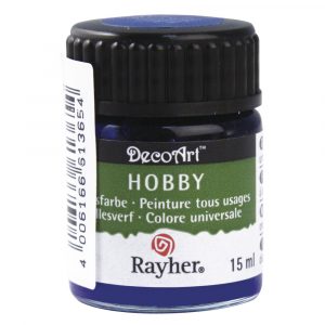 Blauwe acrylverf/allesverf potje 15 ml hobby/knutselmateriaal