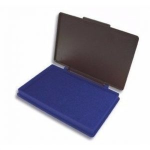 Stempel kussen blauw 7 x 11 cm