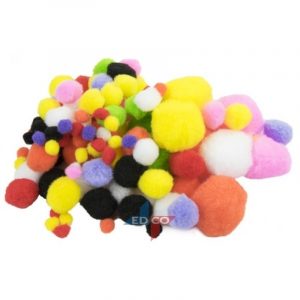 Decoratie pompons 300 stuks
