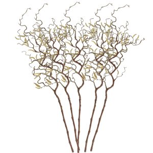 5x Bruine kronkelhazelaar paastak 66 cm kunstplant takken