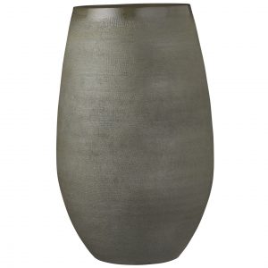 Bloempot vaas donkergroen keramiek voor bloemen/planten H40 x D26 cm