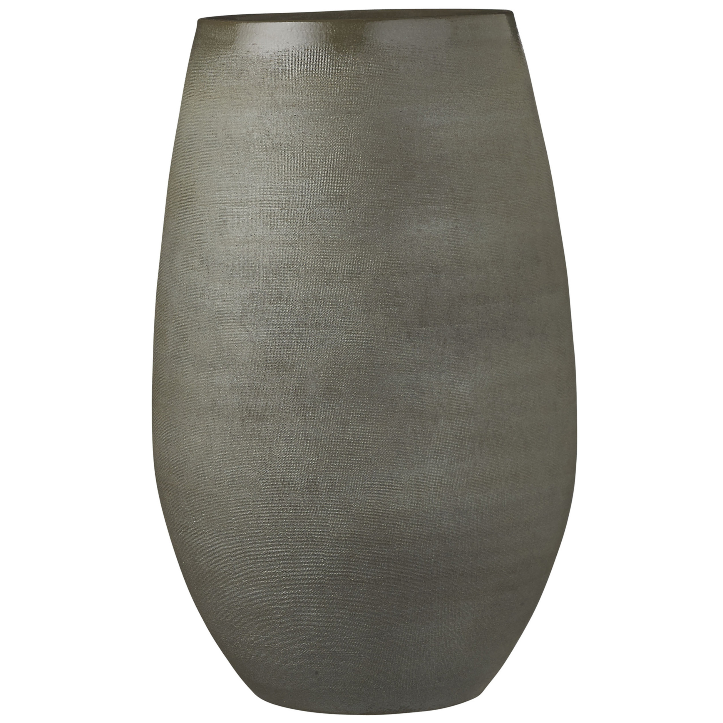 Bloempot vaas donkergroen keramiek voor bloemen/planten H40 x D26 cm