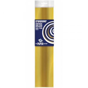 Knutsel crepe vouw papier goud 250 x 50 cm