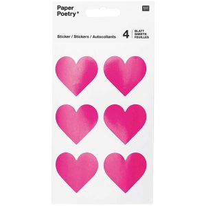 Hartjes agenda stickers 24 stuks