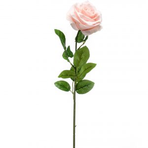 1x Perzik roze rozen Marleen kunstbloemen 63 cm