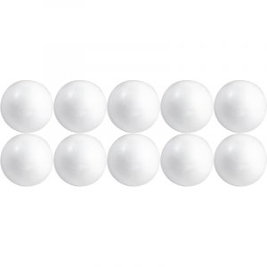 10x Beschilderbare piepschuim ballen/bollen 15 cm