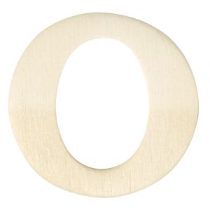 Houten naam letter O