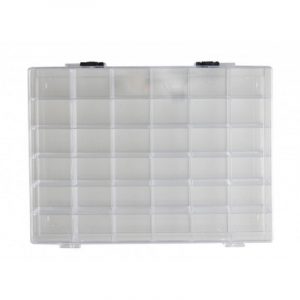 Opberg/sorteer box transparant 36-vaks 25 cm