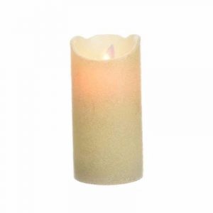 Parelmoer led kaars met timer 15 cm