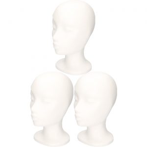 8x Beschilderbare piepschuim hoofden 30 cm meisjeshoofd/vrouwenhoofd
