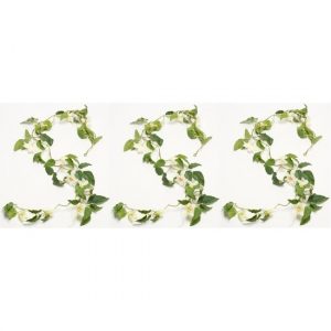 3x Clematis kunsttak groen 180 cm