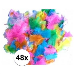 48 hobby veren in diverse kleuren