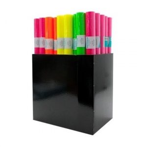 Neon roze folie inpakpapier voor boeken 3 meter