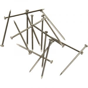 500x Kopspelden zilverkleurig L 16 x D 0,65 mm 25 gram