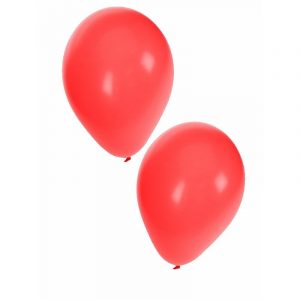 Rode verjaardag of party ballonnen 10x stuks 27 cm