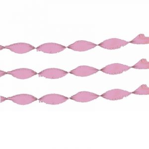 Lichtroze crepepapier slingers 6 meter geboorte feestversiering