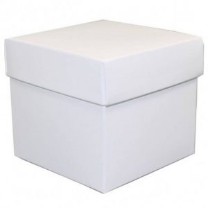15x Vierkante witte kadootjes/cadeautjes 10 cm