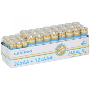 36x voordeelset batterijen AA en AAA alkaline
