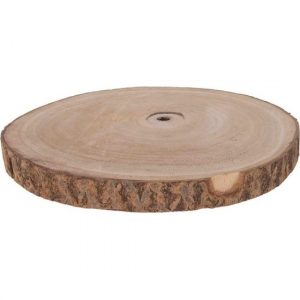 1x Boomschijven onderzetter rond 30 cm