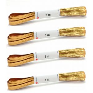 6x stuks cadeauverpakking gouden linten 0,5 x 300 cm inpakken/verpakken