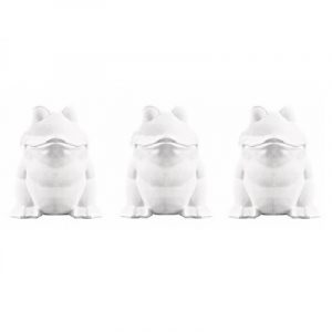 3x Hobbymateriaal piepschuim kikker 13 cm