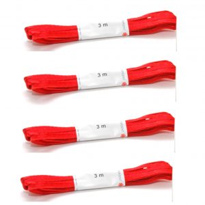 10x stuks cadeauverpakking rode linten 0,5 x 300 cm inpakken/verpakken