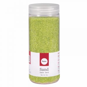 Groene decoratie zandkorrels fijn