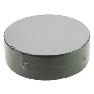 2x Nat steekschuim rond 22 cm