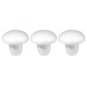 3x Piepschuim figuren paddestoel 13 cm