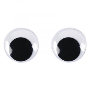 10x Wiebel oogjes/googly eyes 30 mm