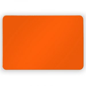 Set van 12x koelkast whiteboard magneet oranje 6 x 4 cm
