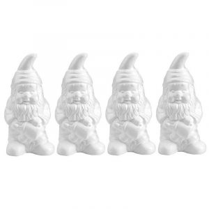 4x Piepschuim tuinkabouter 28 cm