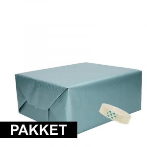 3 stuks kraft inpakpapier met rolletje plakband