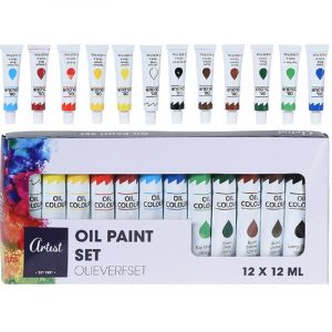 Schilderij knutselen olie verf tubes